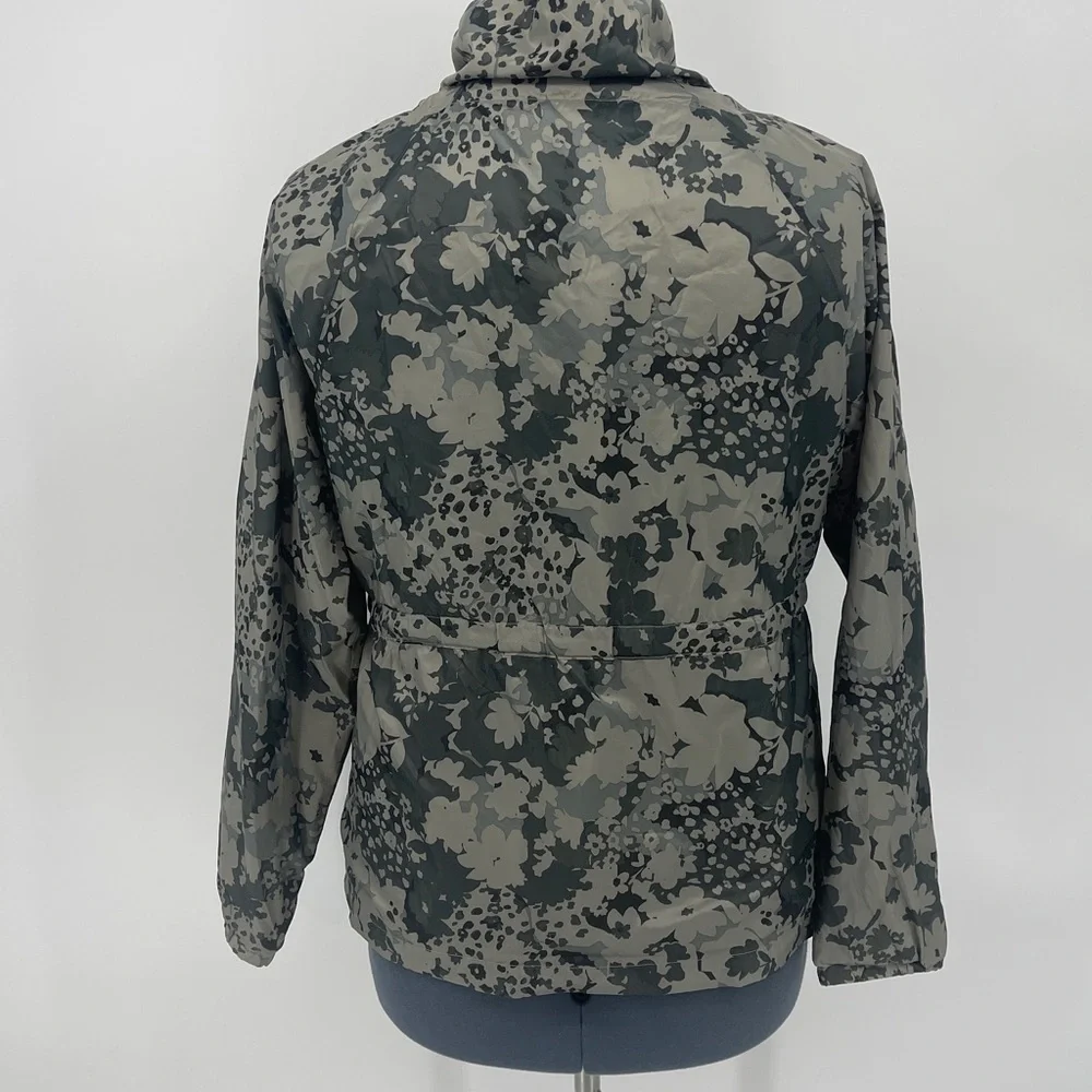 Maurices Utility Jacket - Green and Gray CAMO WOMENS SIZE S DRAWSTRING WAIST